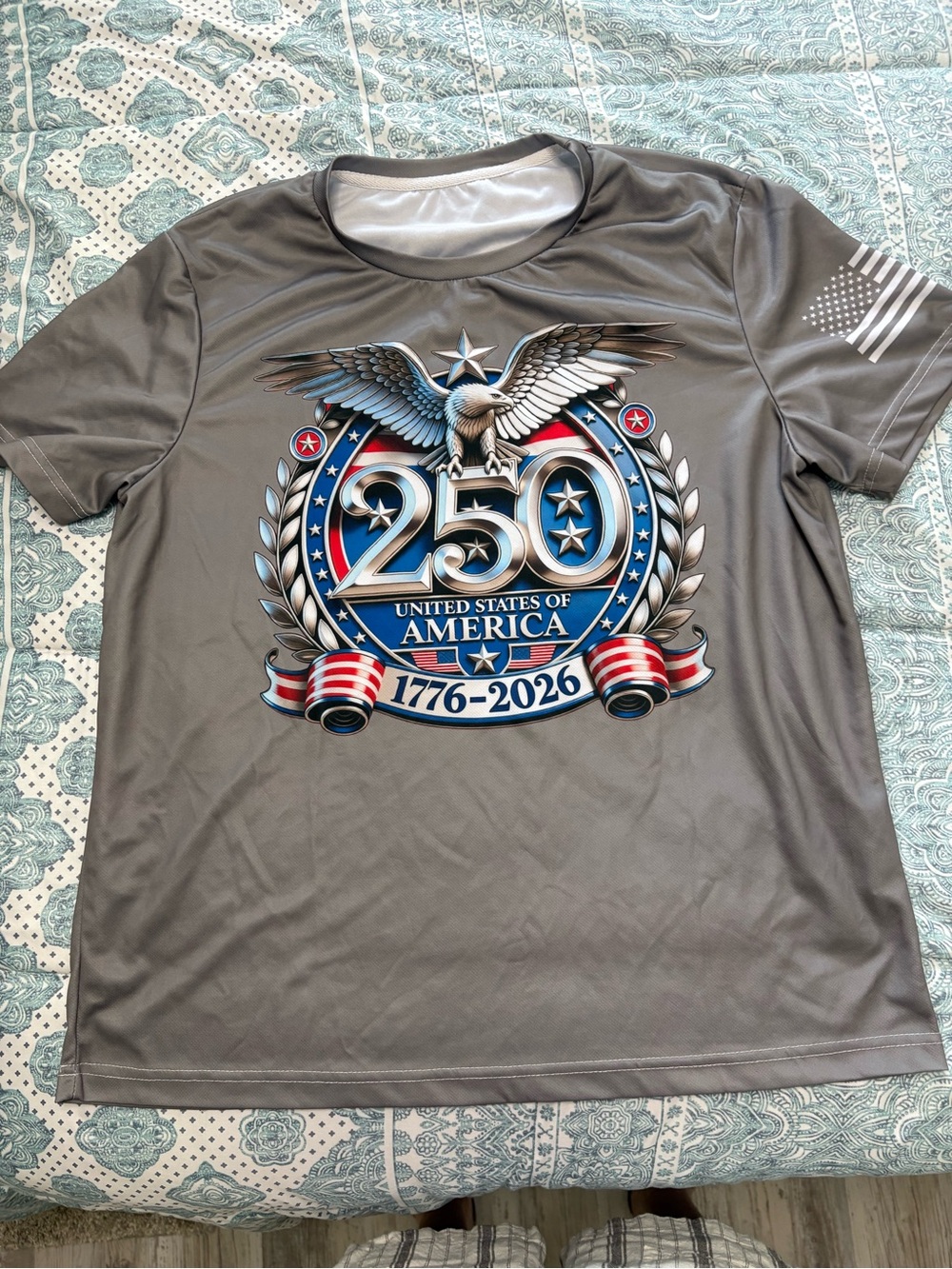 USA 250th Anniversary Graphic Tee - Gray